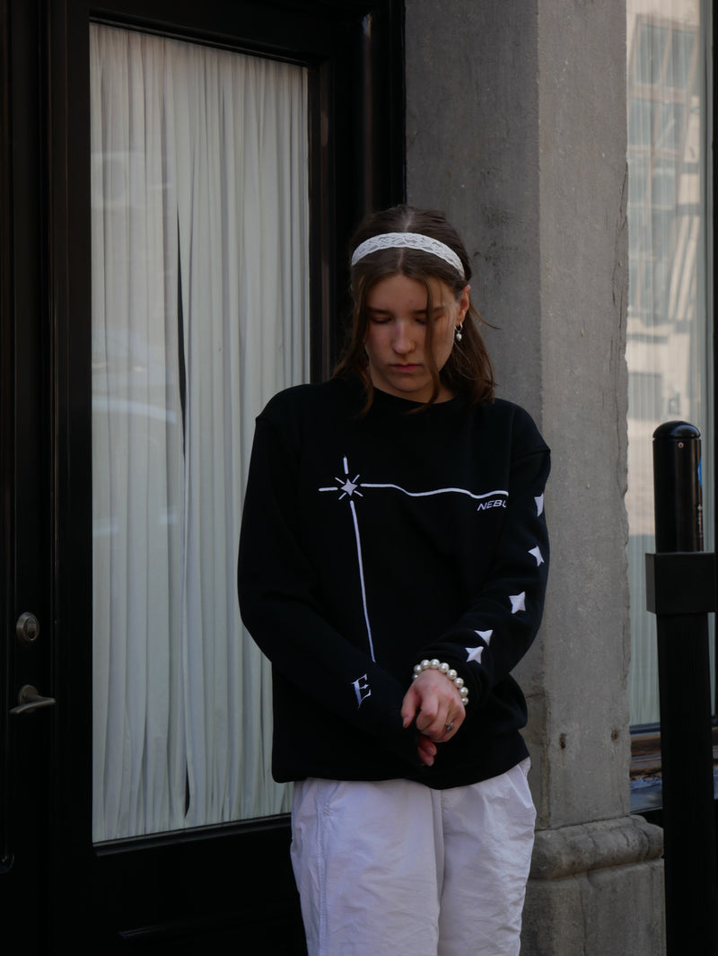 Black & White Nebula 2.0 Crewneck