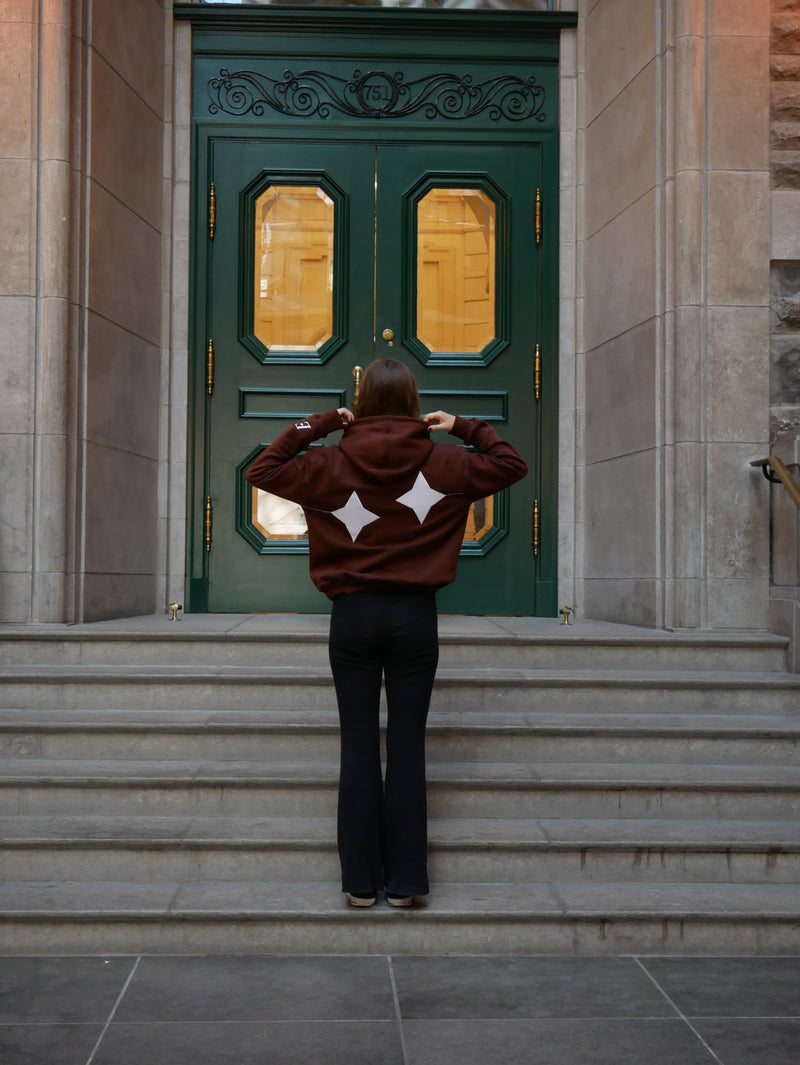 Dark Brown Twin Star Hoodie