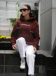 Dark Brown Twin Star Hoodie